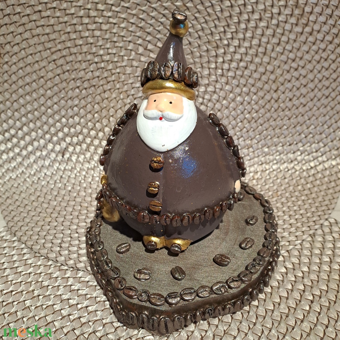 Kávés Télapó � Egyedi Kézműves Termék - karácsony - adventi díszek - adventi asztaldísz - Meska.hu