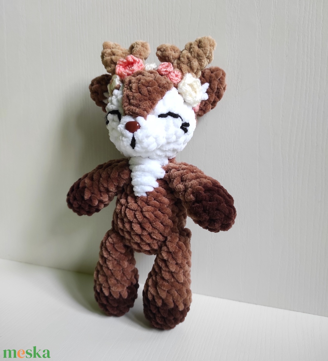 Horgolt rénszarvas virágokkal amigurumi - játék & sport - plüssállat & játékfigura - más figura - Meska.hu Horgolt rénszarvas virágokkal amigurumi - játék & sport - plüssállat & játékfigura - más figura - Meska.hu