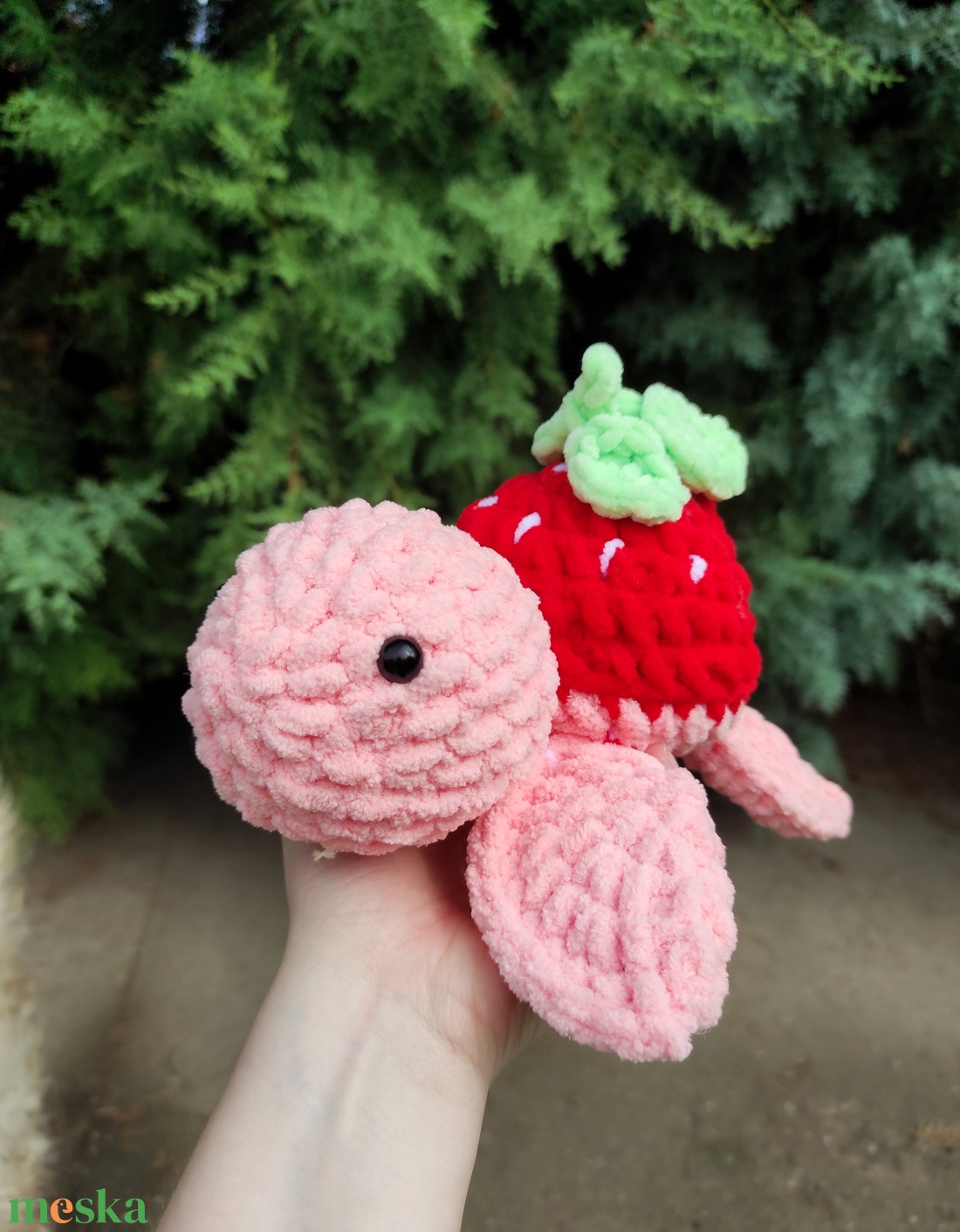 Horgolt eper teknős amigurumi - játék & sport - plüssállat & játékfigura - más figura - Meska.hu Horgolt eper teknős amigurumi - játék & sport - plüssállat & játékfigura - más figura - Meska.hu