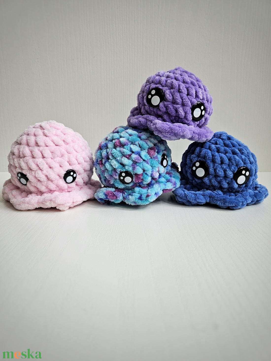 Mini plüss polip horgolt - játék & sport - plüssállat & játékfigura - polip - Meska.hu