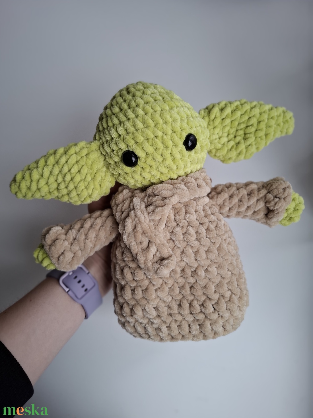 Baby Yoda horgolt plüss - játék & sport - plüssállat & játékfigura - más figura - Meska.hu Baby Yoda horgolt plüss - játék & sport - plüssállat & játékfigura - más figura - Meska.hu