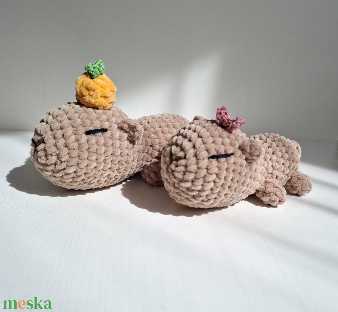 Horgolt capybara pár - játék & sport - plüssállat & játékfigura - más figura - Meska.hu Horgolt capybara pár - játék & sport - plüssállat & játékfigura - más figura - Meska.hu