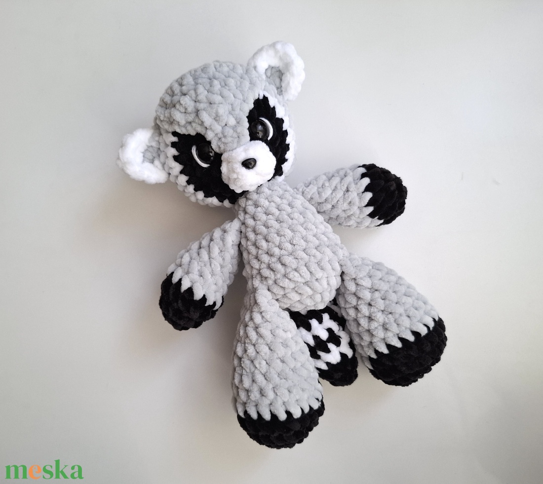 Horgolt mosómedve plüss amigurumi - játék & sport - plüssállat & játékfigura - más figura - Meska.hu