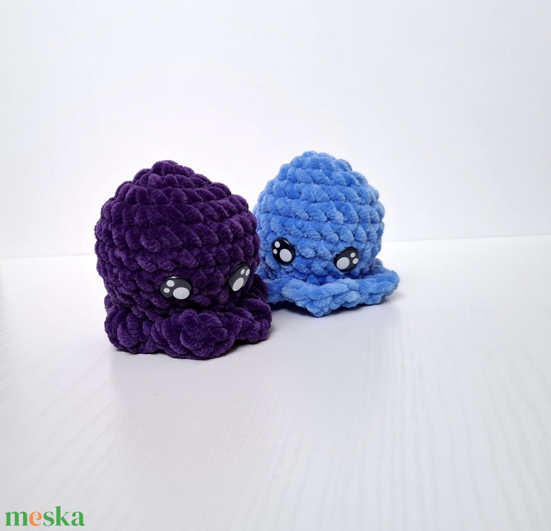 Mini plüss polip horgolt - játék & sport - plüssállat & játékfigura - polip - Meska.hu