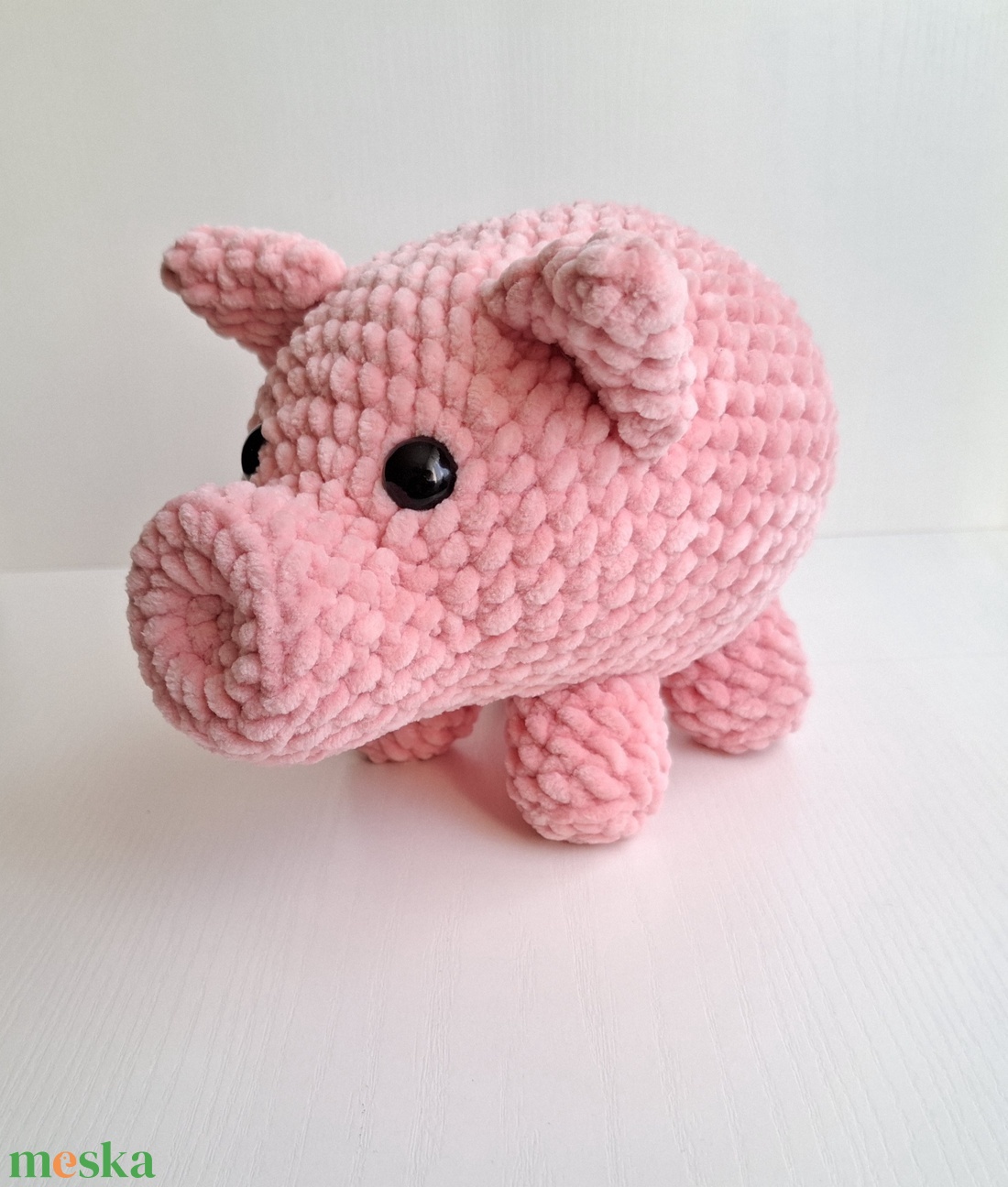 Horgolt malac plüss - játék & sport - plüssállat & játékfigura - malac - Meska.hu