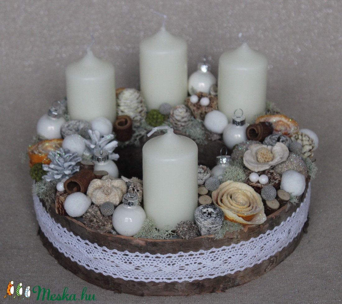 Adventi koszorú - otthon & életmód - dekoráció - Meska.hu Adventi koszorú - otthon & életmód - dekoráció - Meska.hu