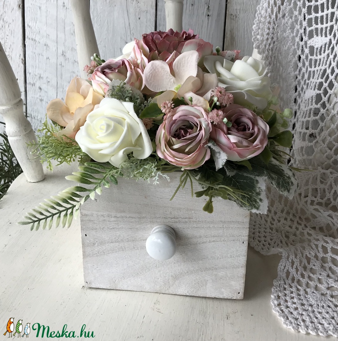 Vintage asztaldísz, kisfiók  - otthon & életmód - dekoráció - Meska.hu