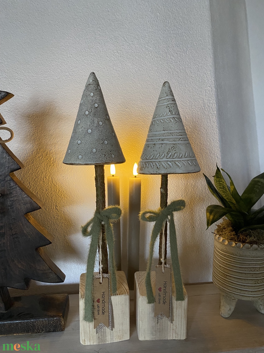 Kerámia fenyőfa - otthon & életmód - dekoráció - asztal és polc dekoráció - dekorációs tál, tartó - Meska.hu