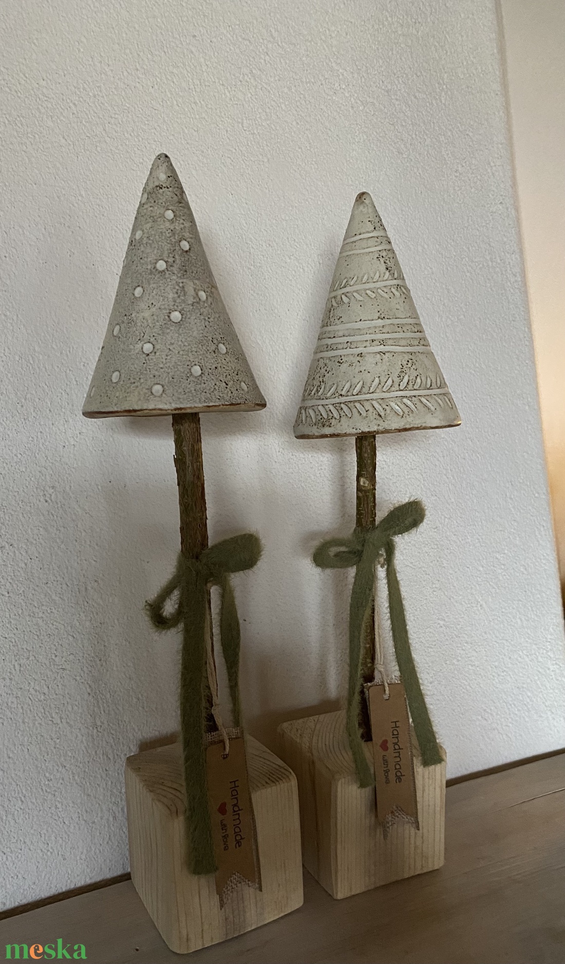 Kerámia fenyőfa - otthon & életmód - dekoráció - asztal és polc dekoráció - dekorációs tál, tartó - Meska.hu