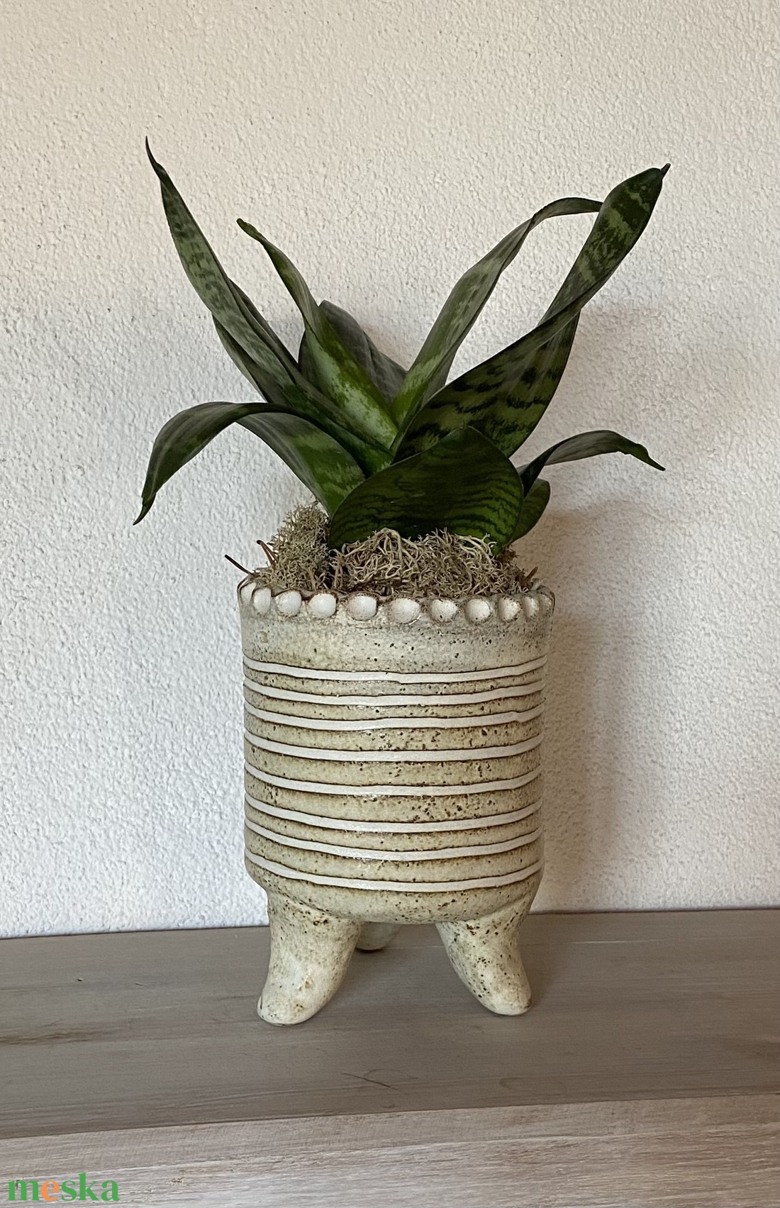 Kerámia kaspó - otthon & életmód - dekoráció - virágdísz és tartó - virágtartó - Meska.hu