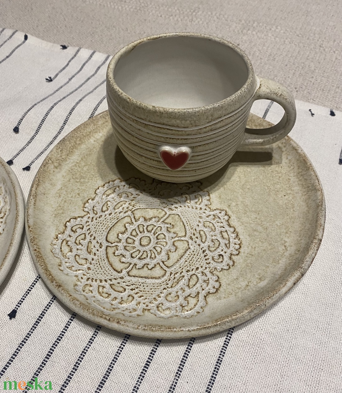 Kerámia reggeliző szett - otthon & életmód - konyhafelszerelés, tálalás - tálalás - bögre & csésze - Meska.hu