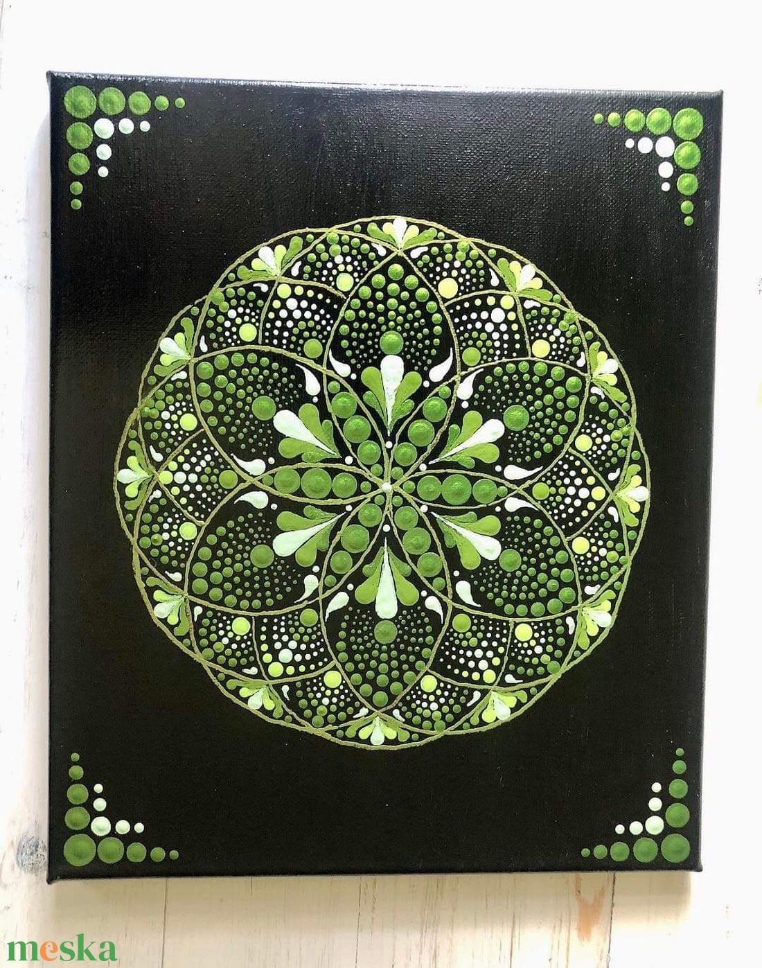 Gyógyító mandala  - művészet - festmény - akril - Meska.hu