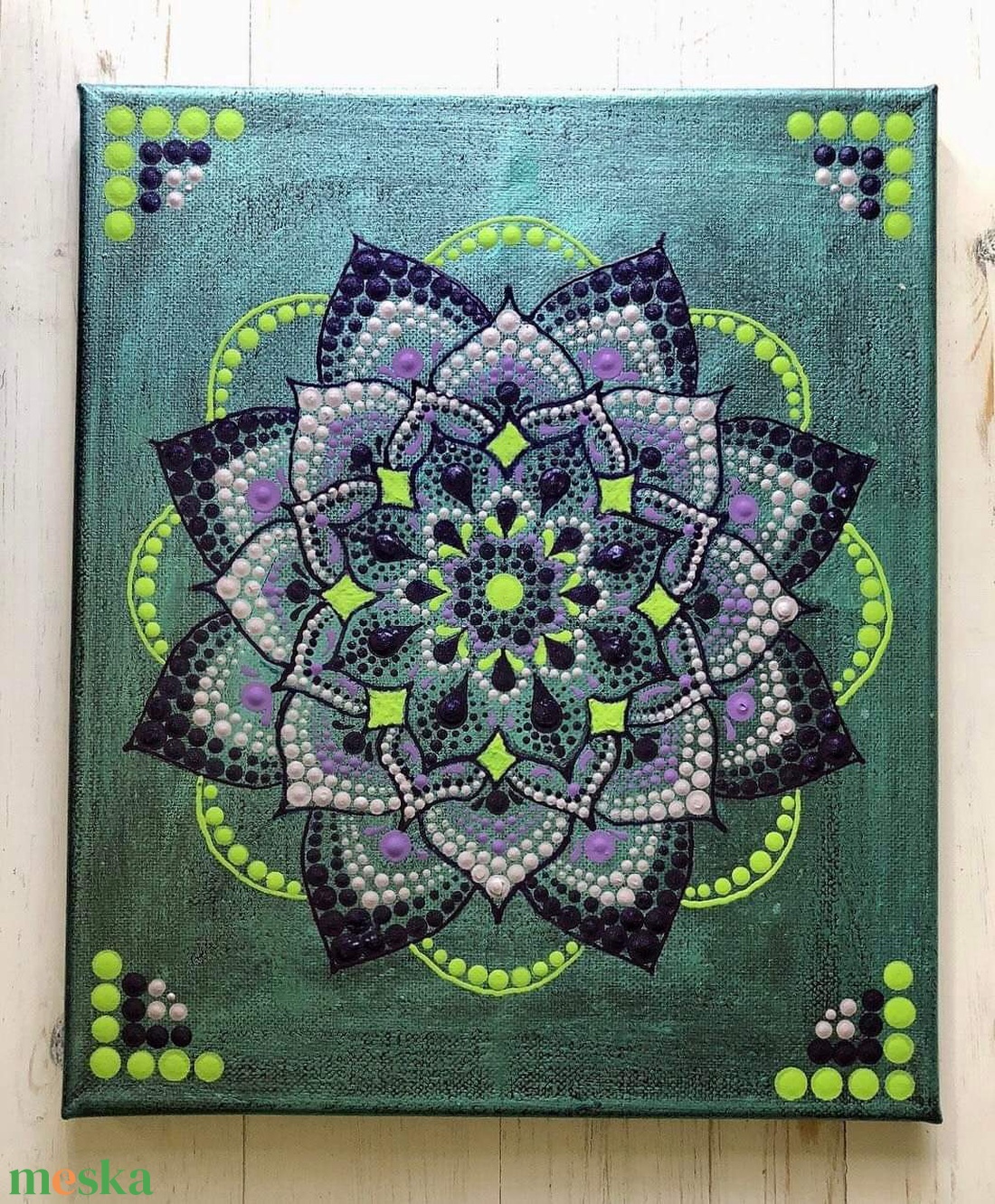 Lila hangulat  - művészet - festmény - akril - Meska.hu