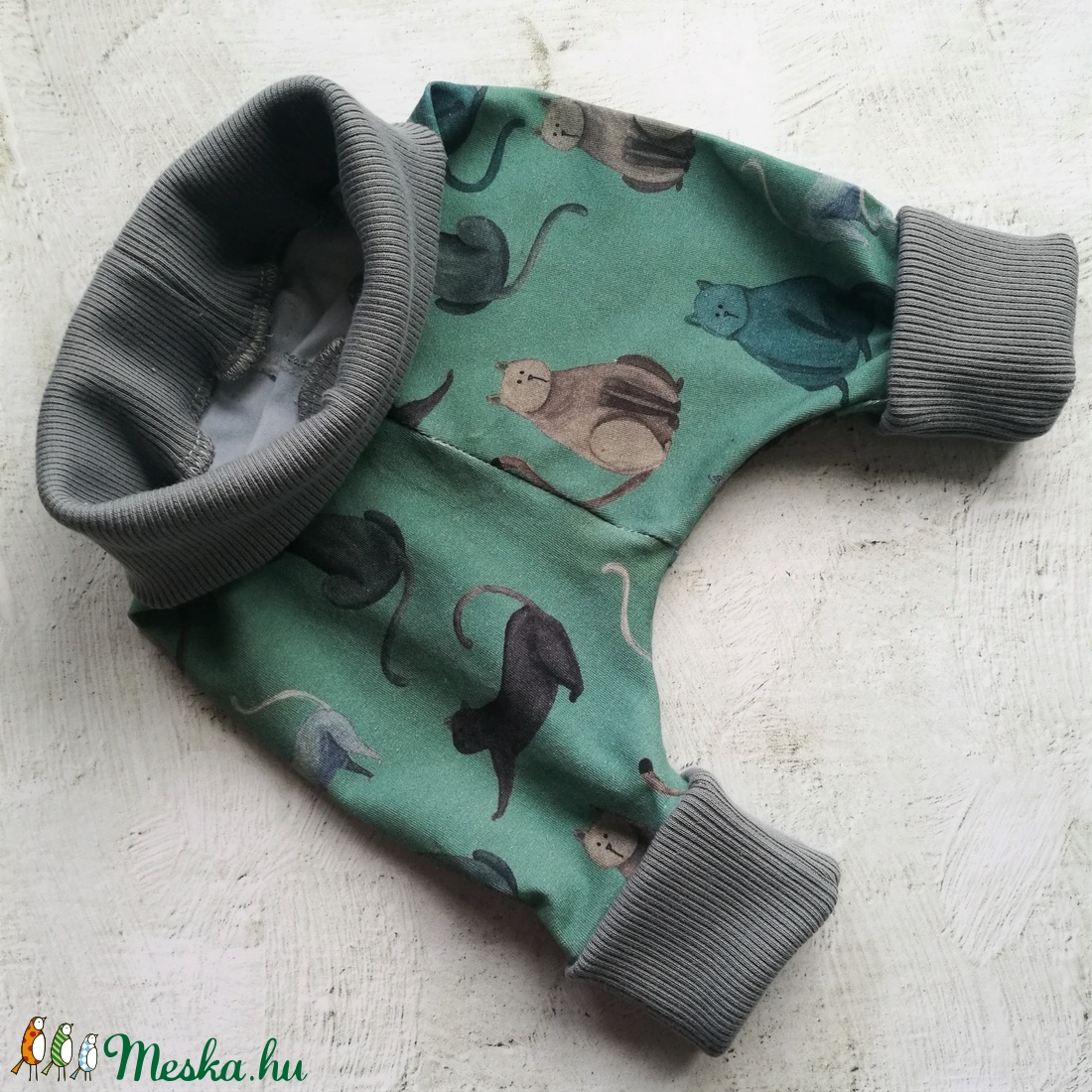 Macskás kisnadrág babáknak - unisex - ruha & divat - babaruha & gyerekruha - nadrág - Meska.hu