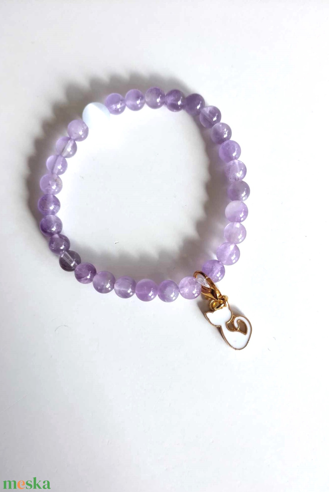Lady Lavender cicás ásványkarkötő - ékszer - karkötő - ásványkarkötő - Meska.hu Lady Lavender cicás ásványkarkötő - ékszer - karkötő - ásványkarkötő - Meska.hu