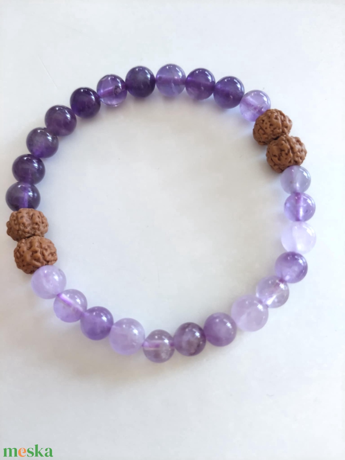 Ametiszt és rudraksha ásványkarkötő - ékszer - karkötő - ásványkarkötő - Meska.hu Ametiszt és rudraksha ásványkarkötő - ékszer - karkötő - ásványkarkötő - Meska.hu