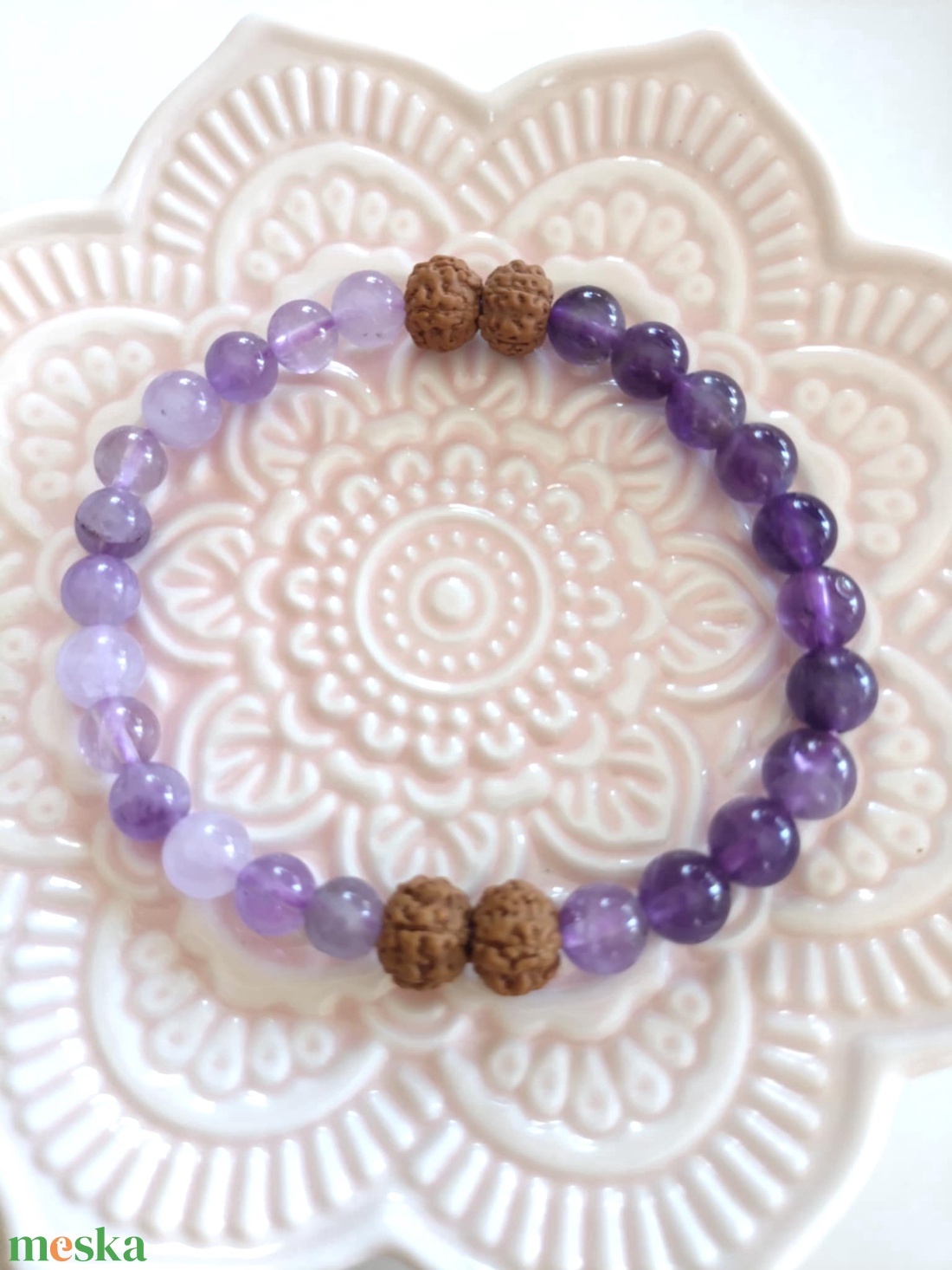 Ametiszt és rudraksha ásványkarkötő - ékszer - karkötő - ásványkarkötő - Meska.hu Ametiszt és rudraksha ásványkarkötő - ékszer - karkötő - ásványkarkötő - Meska.hu