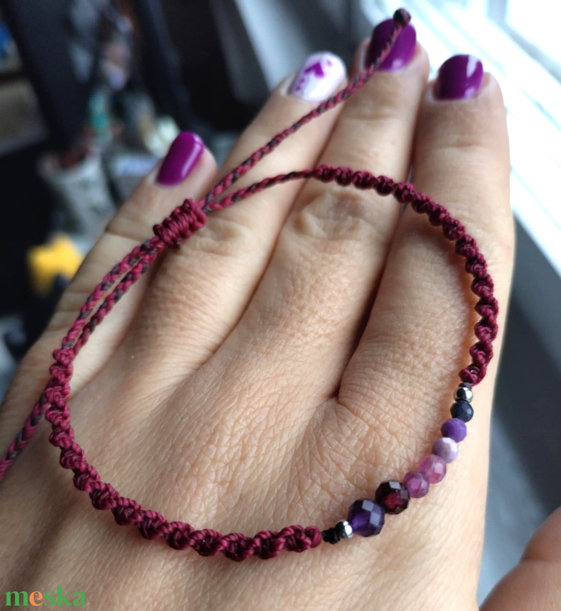 7 csakra ásványkarkötő  - ékszer - karkötő - ásványkarkötő - Meska.hu