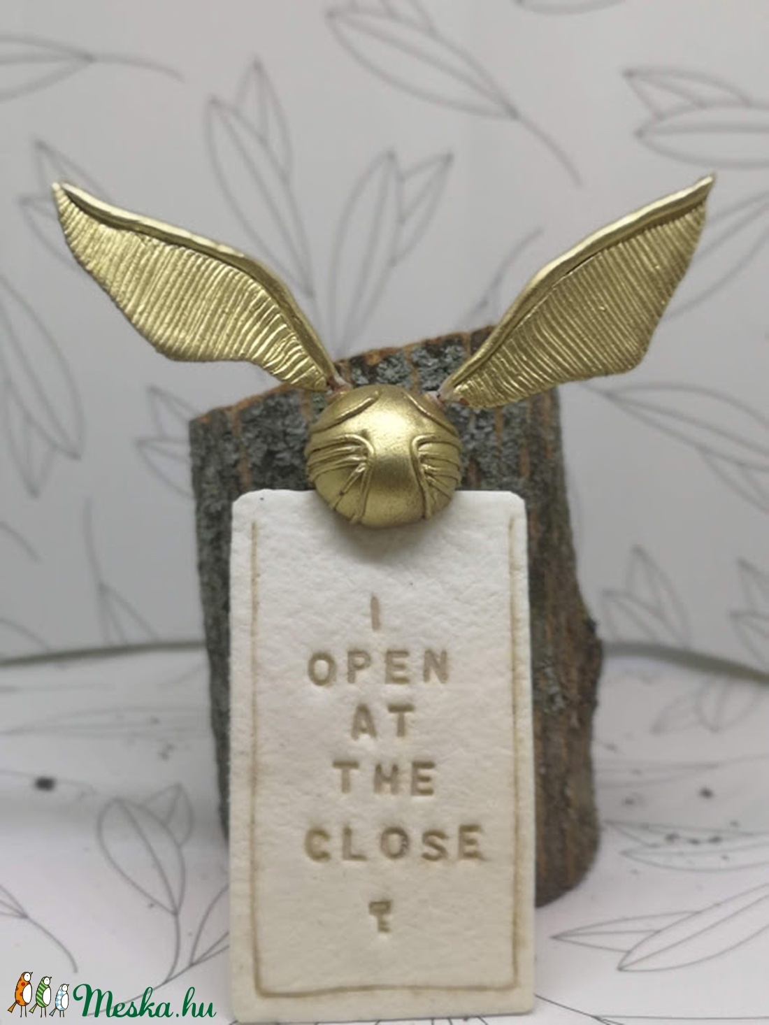 Aranycikesz könyvjelző süthető ygurmából -  - Meska.hu