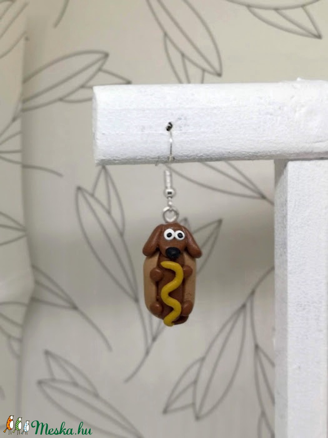 Cuki Hot Dog fülbevaló süthető gyurmából - ékszer - fülbevaló - lógó fülbevaló - Meska.hu Cuki Hot Dog fülbevaló süthető gyurmából - ékszer - fülbevaló - lógó fülbevaló - Meska.hu