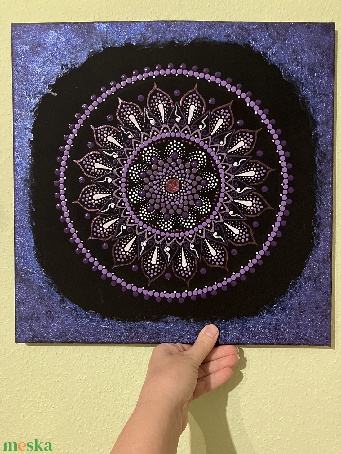 Lila mandala - otthon & életmód - dekoráció - spiritualitás - mandala - Meska.hu