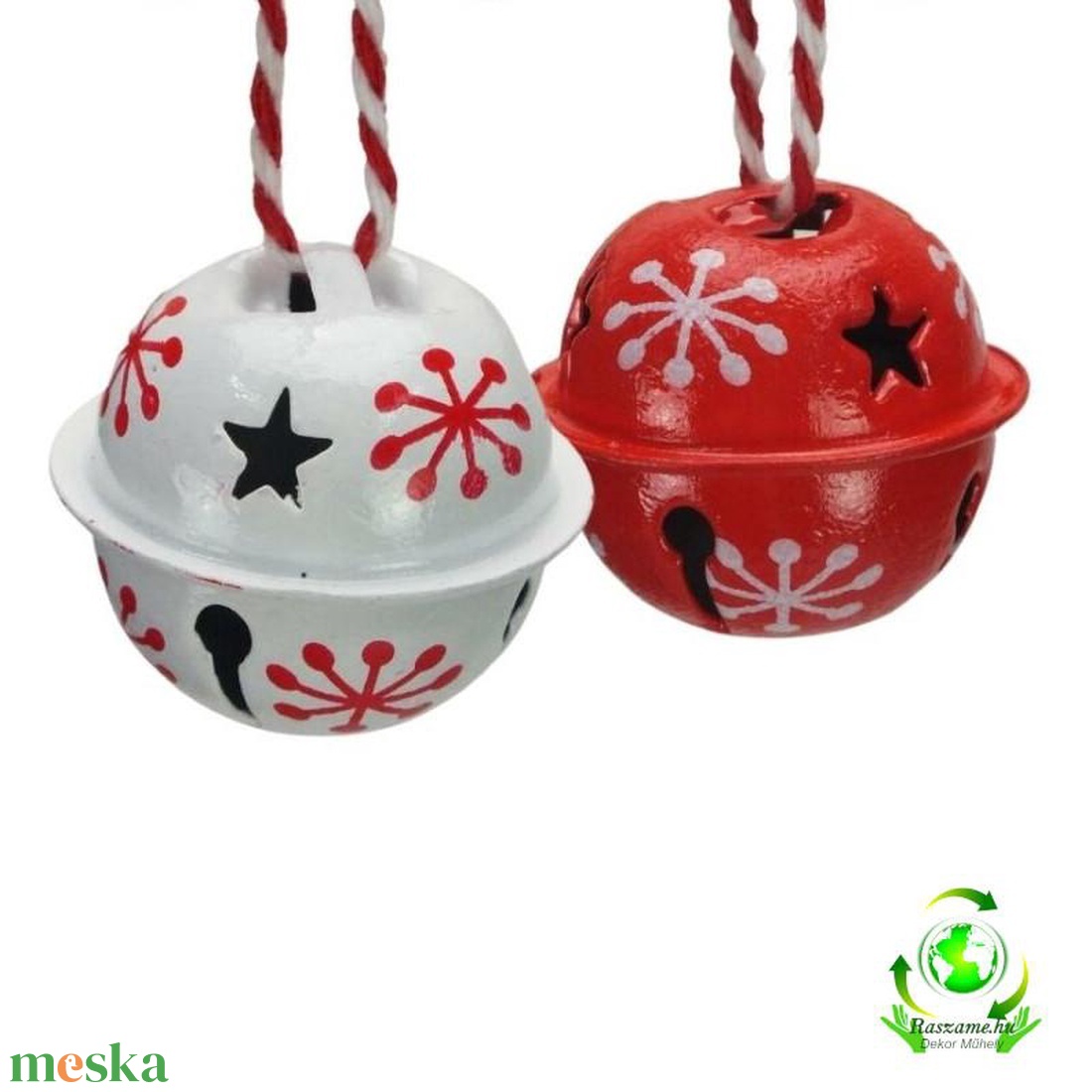Fém csengettyű piros/fehér 2,5x3 cm - 8 db/cs - kellékek & szerszámok - dekorációs kellékek - egyéb kellékek - Meska.hu Fém csengettyű piros/fehér 2,5x3 cm - 8 db/cs - kellékek & szerszámok - dekorációs kellékek - egyéb kellékek - Meska.hu