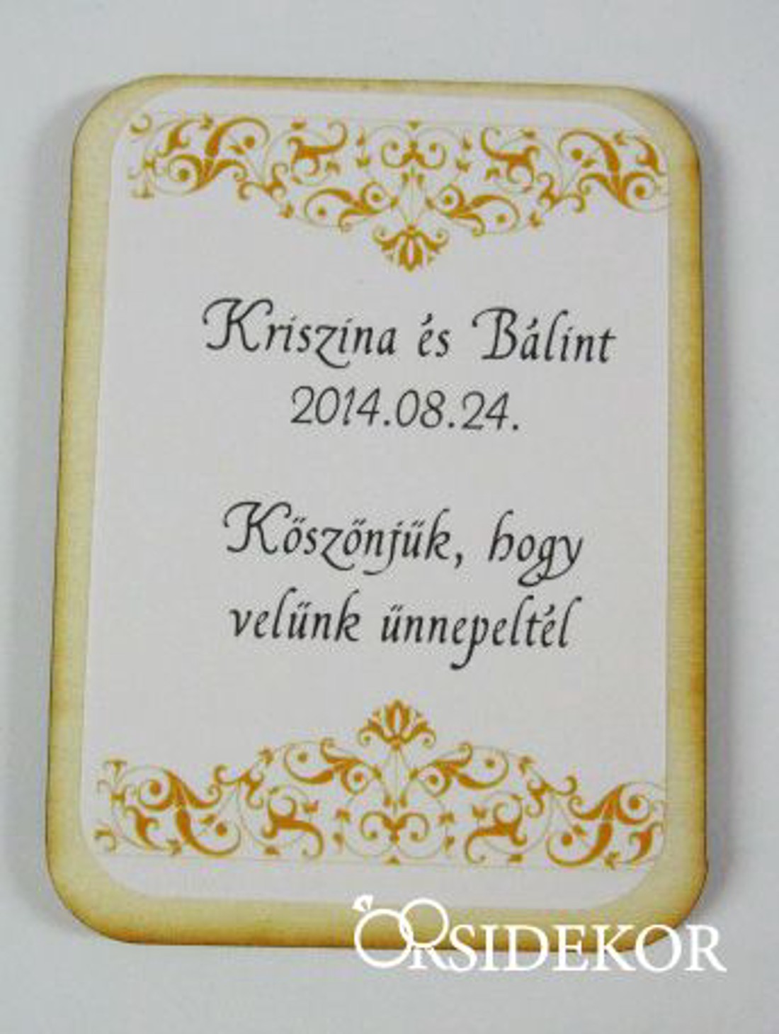 Köszönetajándék esküvői hűtőmágnes indás - esküvő - emlék & ajándék - köszönőajándék - Meska.hu Köszönetajándék esküvői hűtőmágnes indás - esküvő - emlék & ajándék - köszönőajándék - Meska.hu