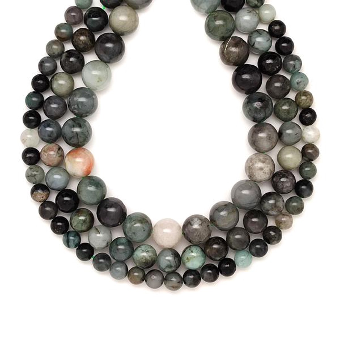 Smaragd golyó AB 6mm  ékszerkészítő alapanyag (füzér) - kellékek & szerszámok - ásvány alapanyag - ásványfüzér - Meska.hu