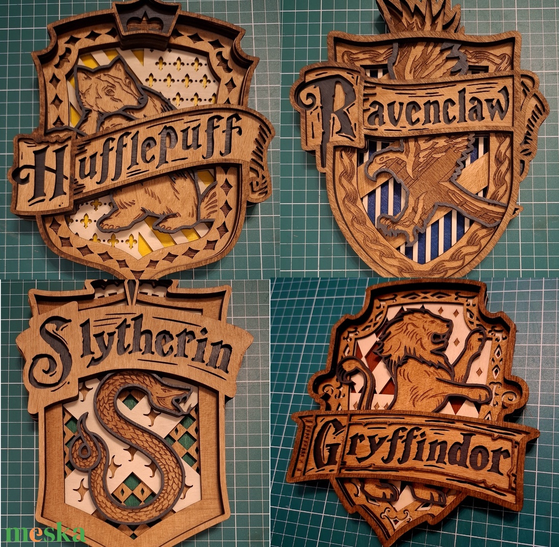 Harry Potter  Címeres falidísz  - otthon & életmód - dekoráció - dísztárgy - Meska.hu