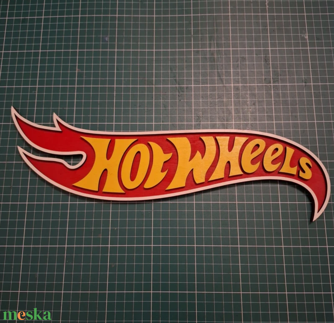 Hotwheels felirat - otthon & életmód - dekoráció - asztal és polc dekoráció - asztaldísz - Meska.hu