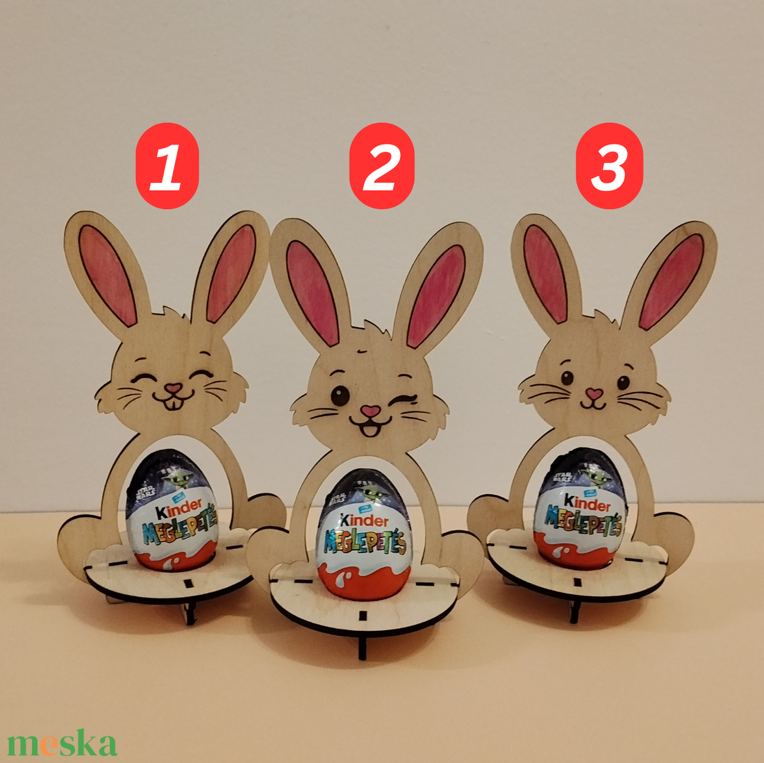 Nyuszis tojás tartó - ünnepi díszek, dekorációk - húsvéti díszek és dekorációk - húsvéti tojástartó - Meska.hu