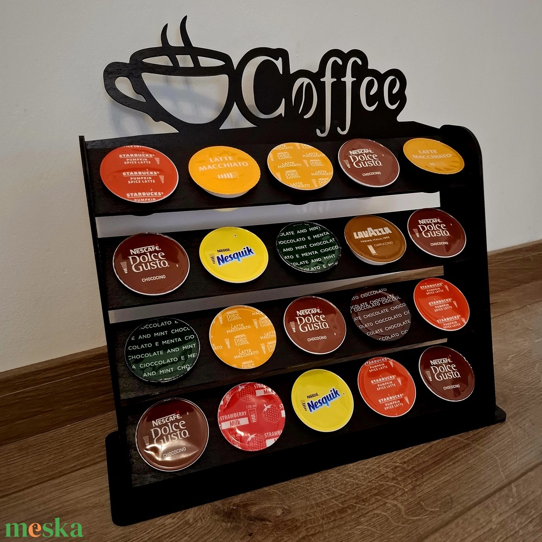 Kávékapszula tartó - otthon & életmód - konyhafelszerelés, tálalás - konyhai tárolás - tea & kávé tárolás - Meska.hu