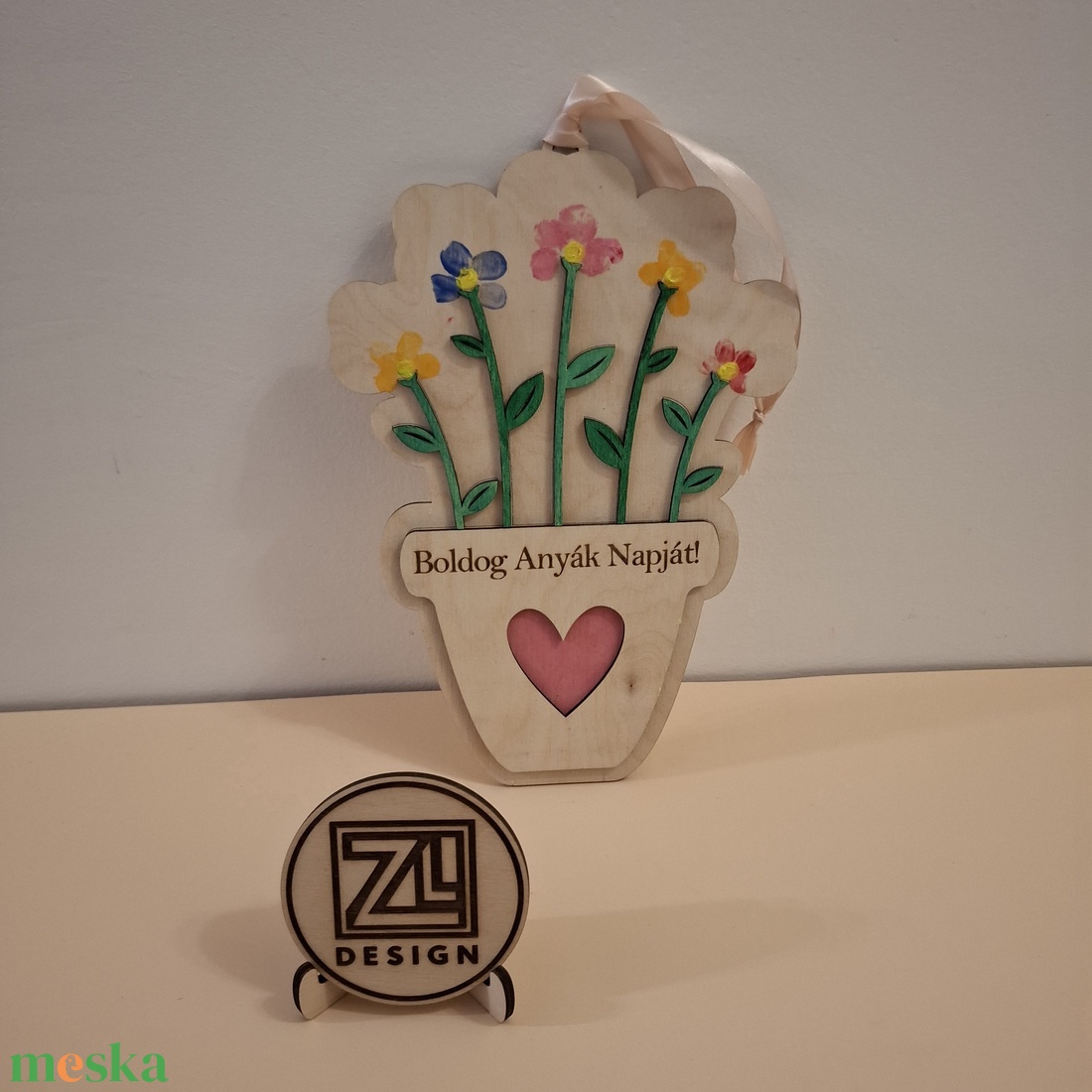 Ujjlenyomatos Anyák napi dísz - baba - mama - babaemlékek - baba emlékőrző - Meska.hu