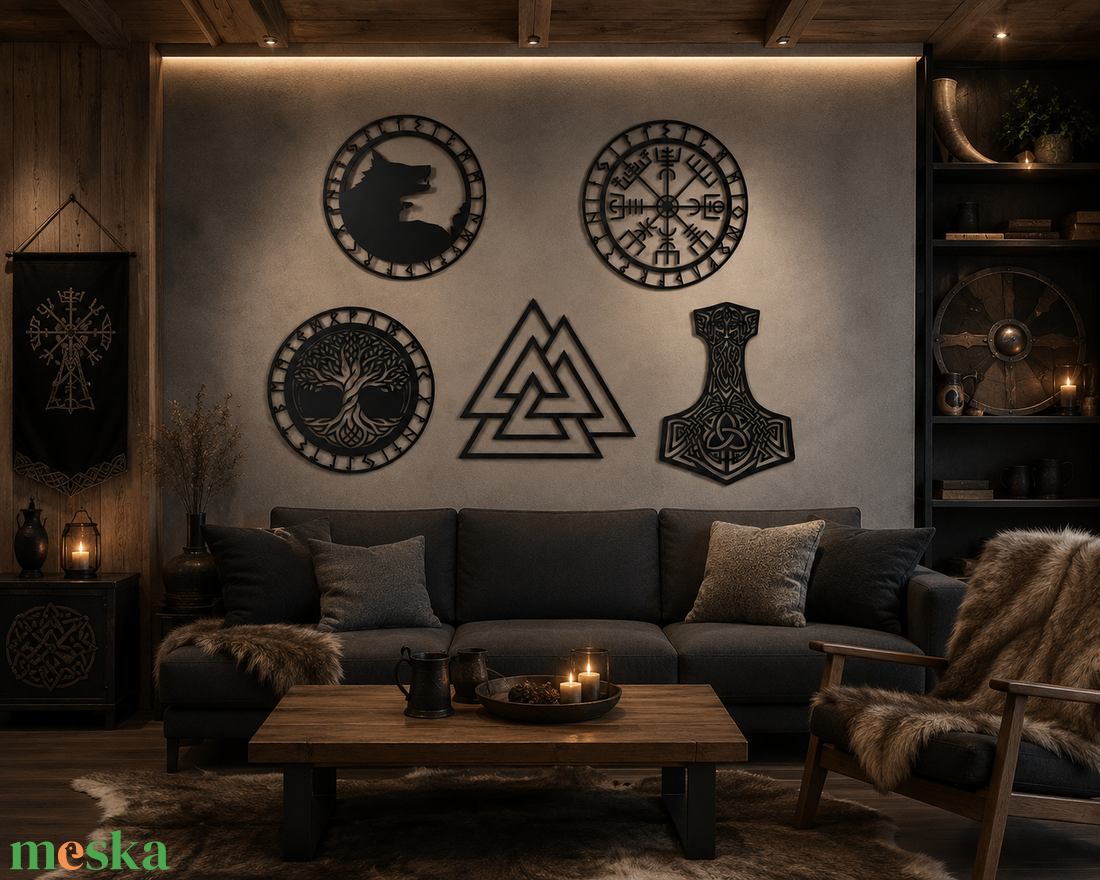 Viking motívumok - otthon & életmód - dekoráció - kép & falikép - fából készült kép - Meska.hu