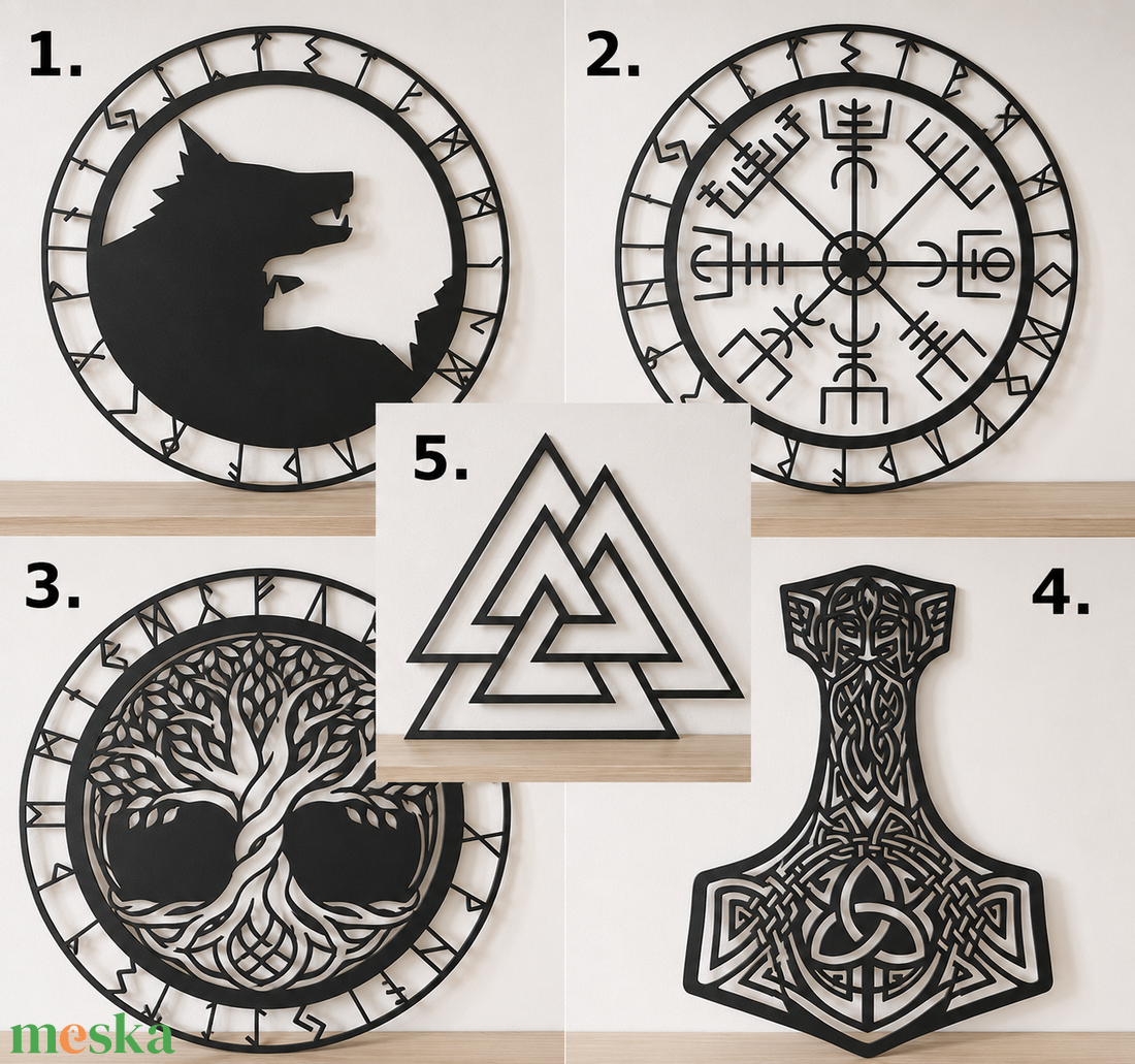 Viking motívumok - otthon & életmód - dekoráció - kép & falikép - fából készült kép - Meska.hu
