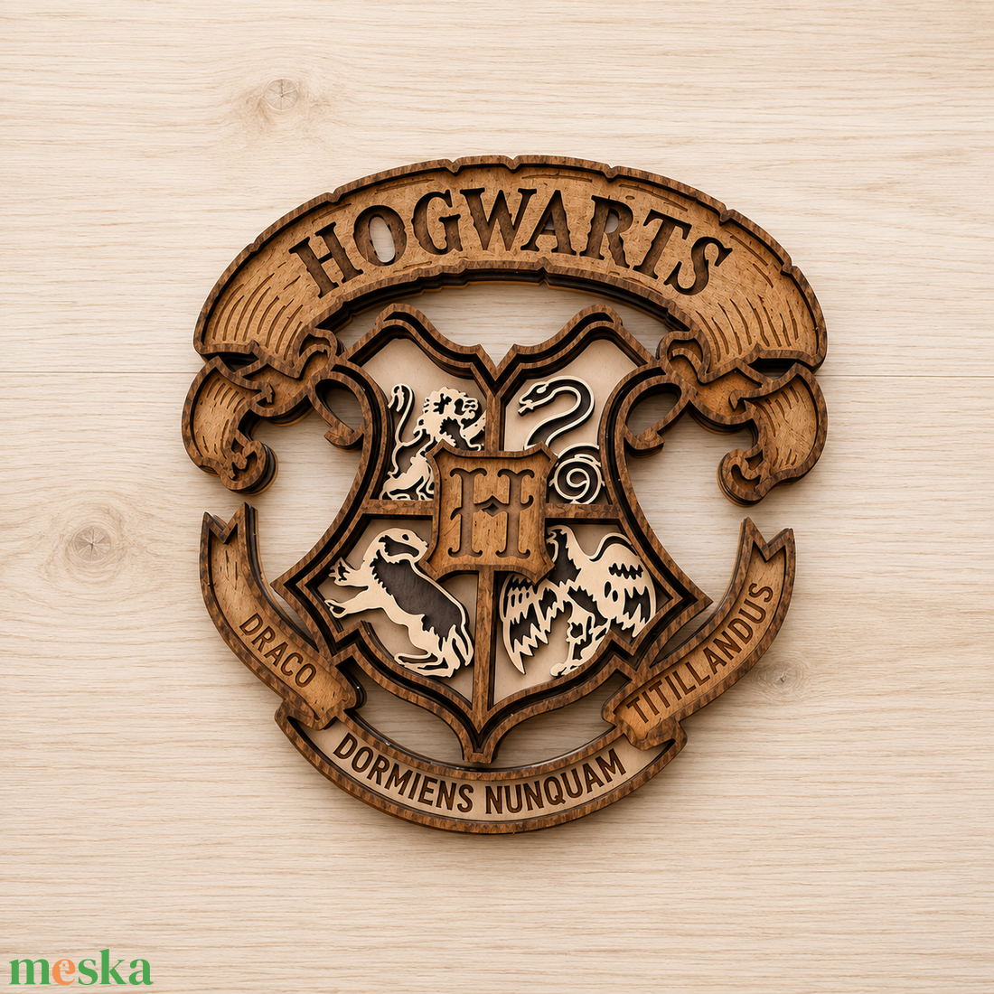 Harry Potter � Címeres falidísz  - otthon & életmód - dekoráció - fali és függő dekoráció - falra akasztható dekor - Meska.hu