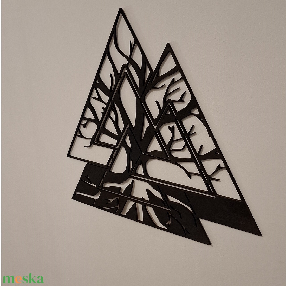 Valknut szimbólum - otthon & életmód - dekoráció - kép & falikép - fából készült kép - Meska.hu