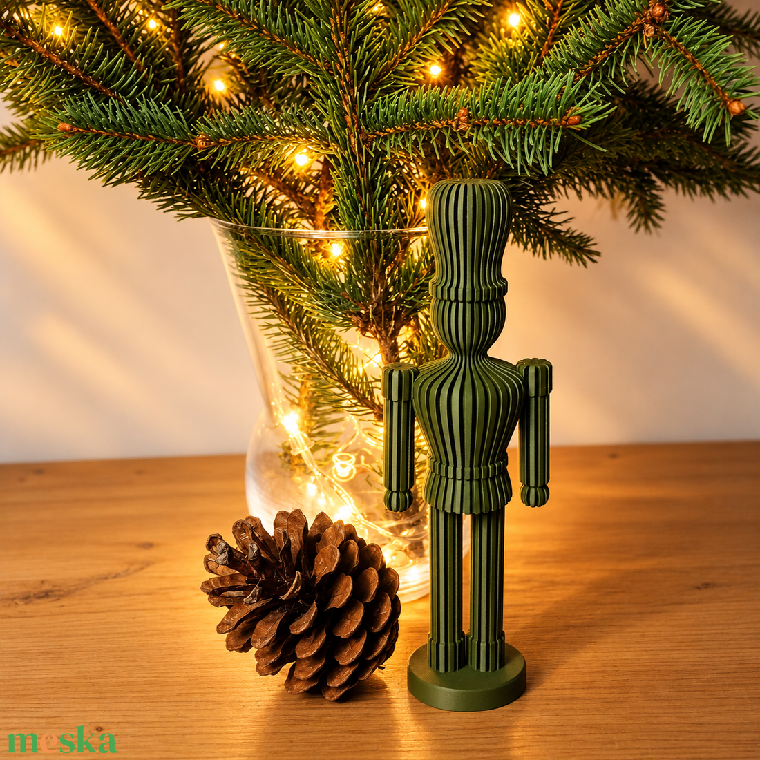 3D nyomtatott diótörő figura - karácsony - karácsonyi lakásdekoráció - karácsonyi lakásdíszek - Meska.hu