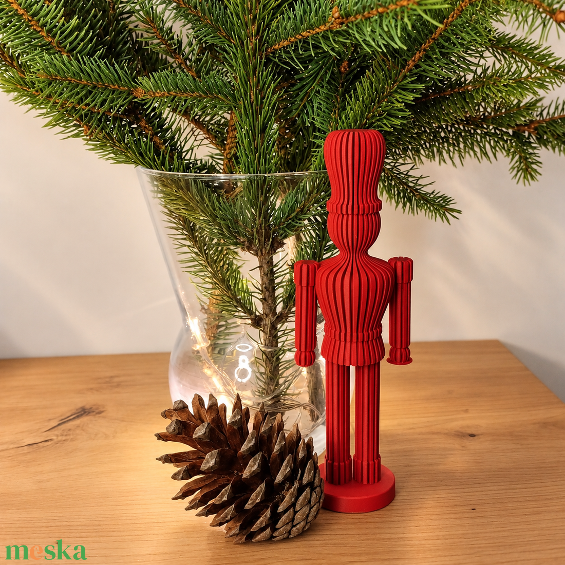 3D nyomtatott diótörő figura - karácsony - karácsonyi lakásdekoráció - karácsonyi lakásdíszek - Meska.hu