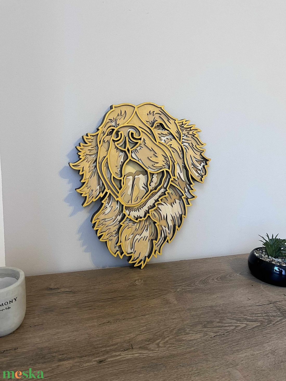 Golden Retriever - otthon & életmód - dekoráció - kép & falikép - 3d képek - Meska.hu