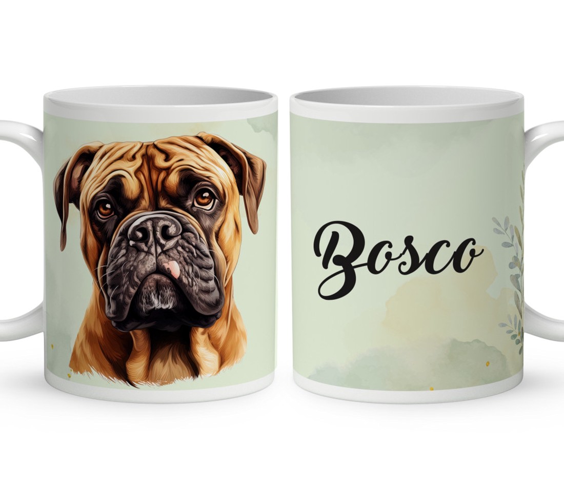 Névvel kérhető - Bullmasztiff portré mintás bögre - otthon & életmód - konyhafelszerelés, tálalás - tálalás - bögre & csésze - Meska.hu