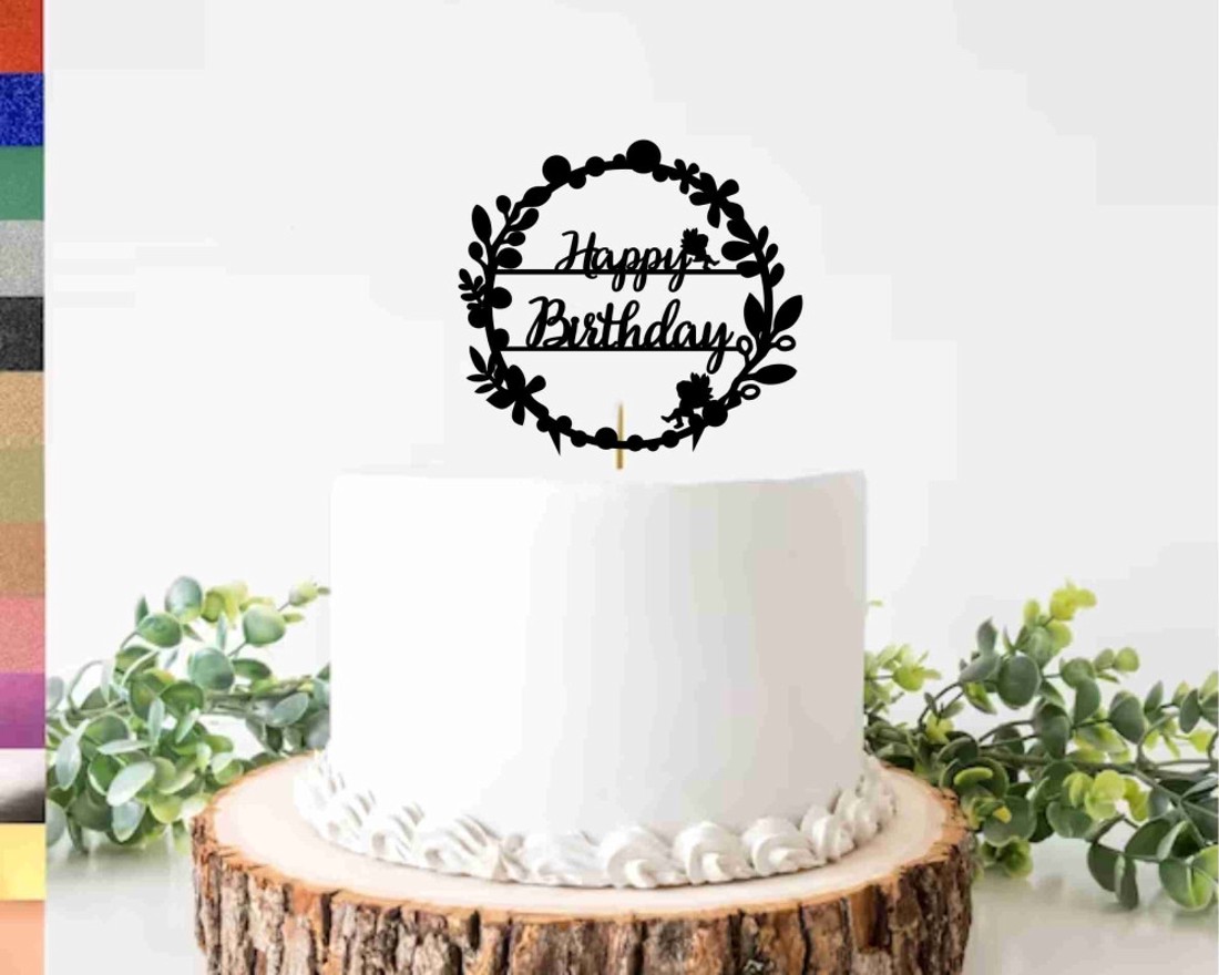 Tortadísz Happy Birthday_ egyedi felirat - otthon & életmód - papír, írószer - ajándékozás kellékei - ajándékkísérő - Meska.hu
