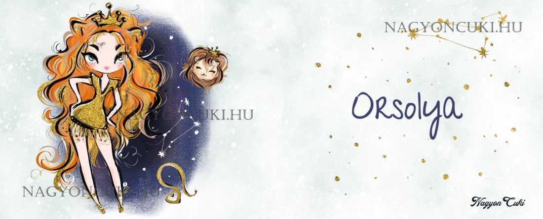 Személyre szabható - Vörös hajú Csini Oroszlán lány mintás bögre - otthon & életmód - konyhafelszerelés, tálalás - tálalás - bögre & csésze - Meska.hu