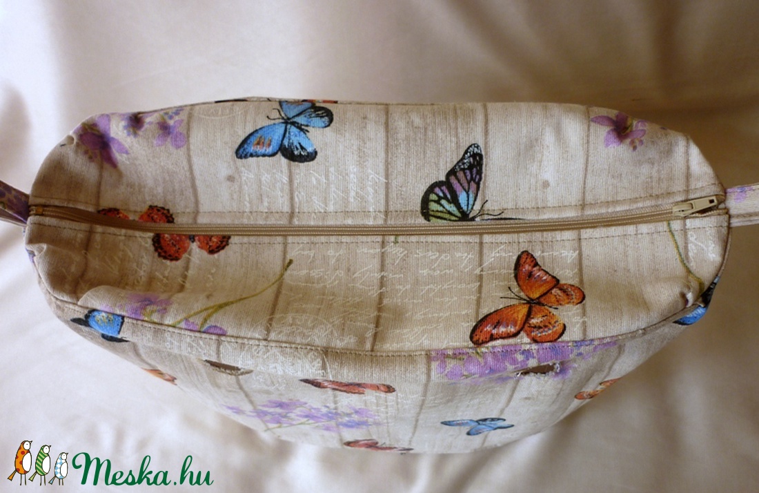 Obag belső classic (beige alapon színes pillangós) -  - Meska.hu