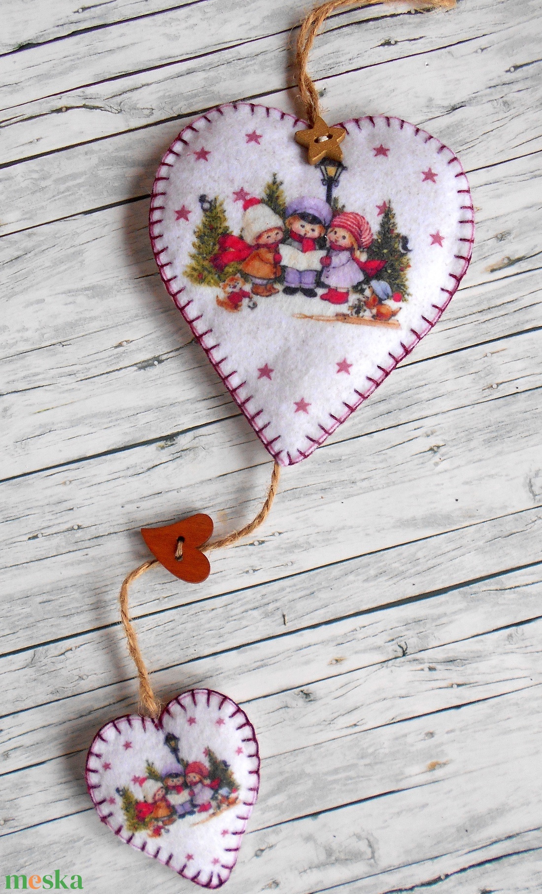 Éneklő gyerekek ajtó/ablakdísz vintage stílusban - otthon & életmód - dekoráció - ajtó- és ablak dekoráció - ajtódísz & kopogtató - Meska.hu