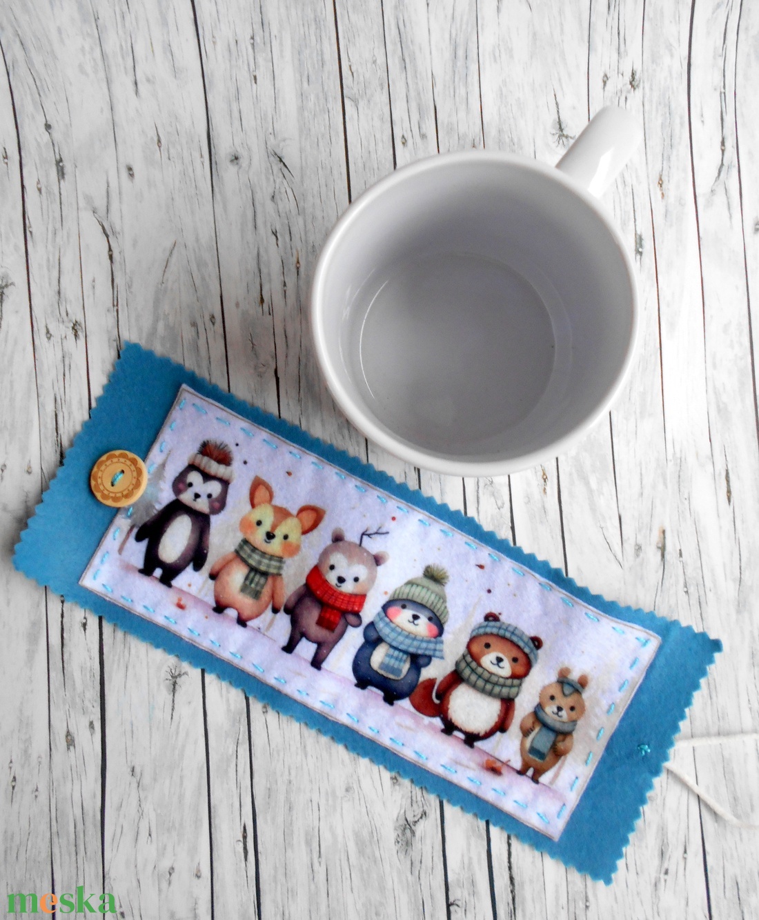 Bögrepalást/melegen tartó cuki erdei állatos 4 - otthon & életmód - konyhafelszerelés, tálalás - tálalás - bögre & csésze - Meska.hu