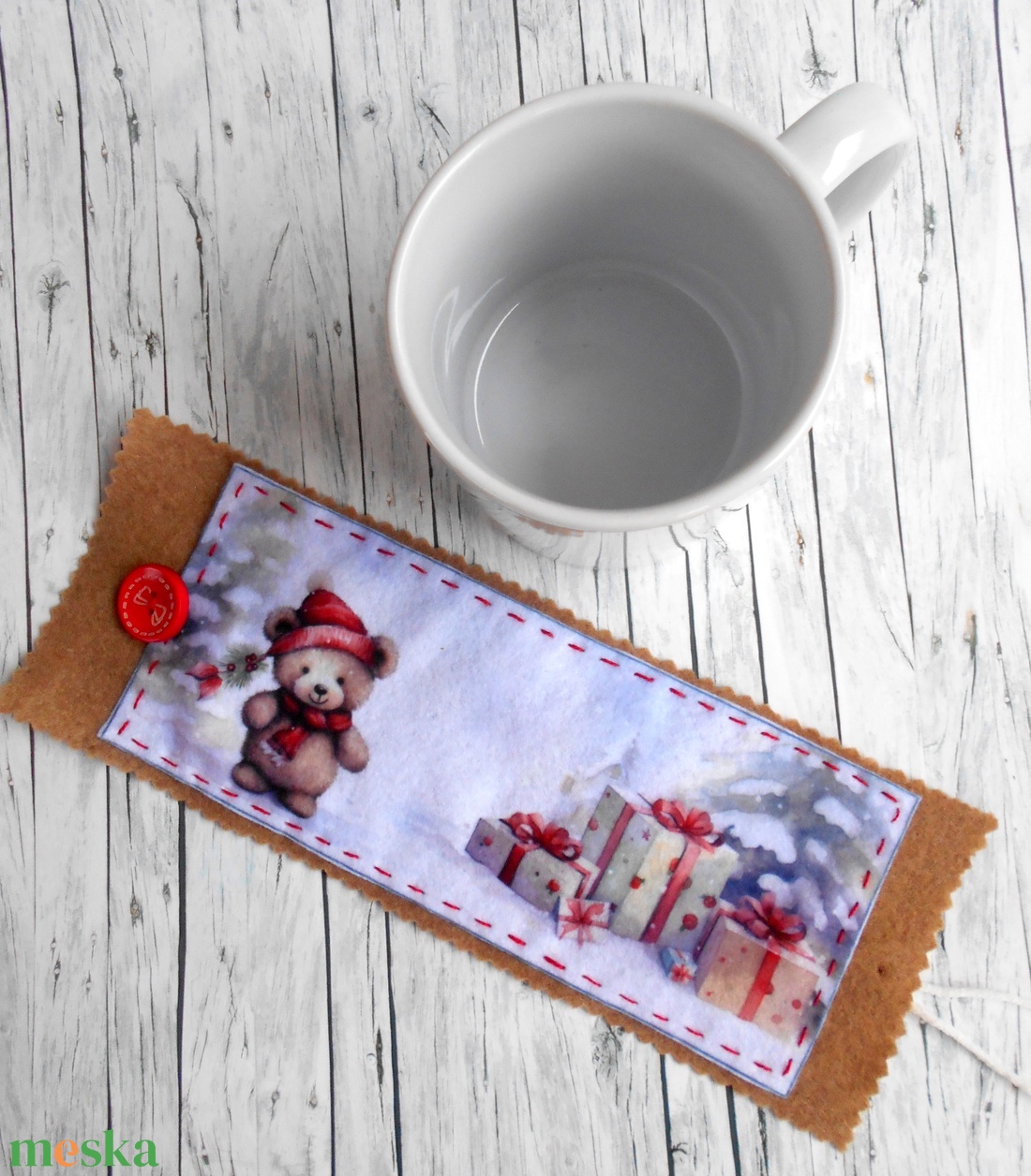 Bögrepalást/melegen tartó cuki macis 1. - otthon & életmód - konyhafelszerelés, tálalás - tálalás - bögre & csésze - Meska.hu