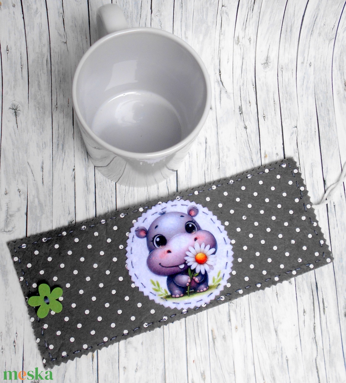 Bögrepalást/melegen tartó vizilovas - otthon & életmód - konyhafelszerelés, tálalás - tálalás - bögre & csésze - Meska.hu