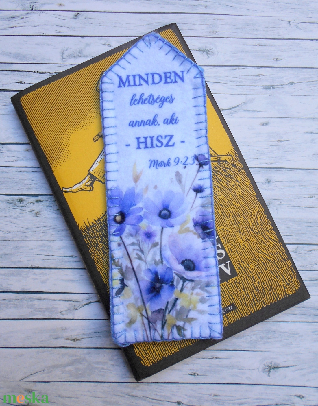 Bibliai idézet: Minden lehetséges annak, aki hisz könyvjelző  - könyv & zene - könyvjelző - Meska.hu