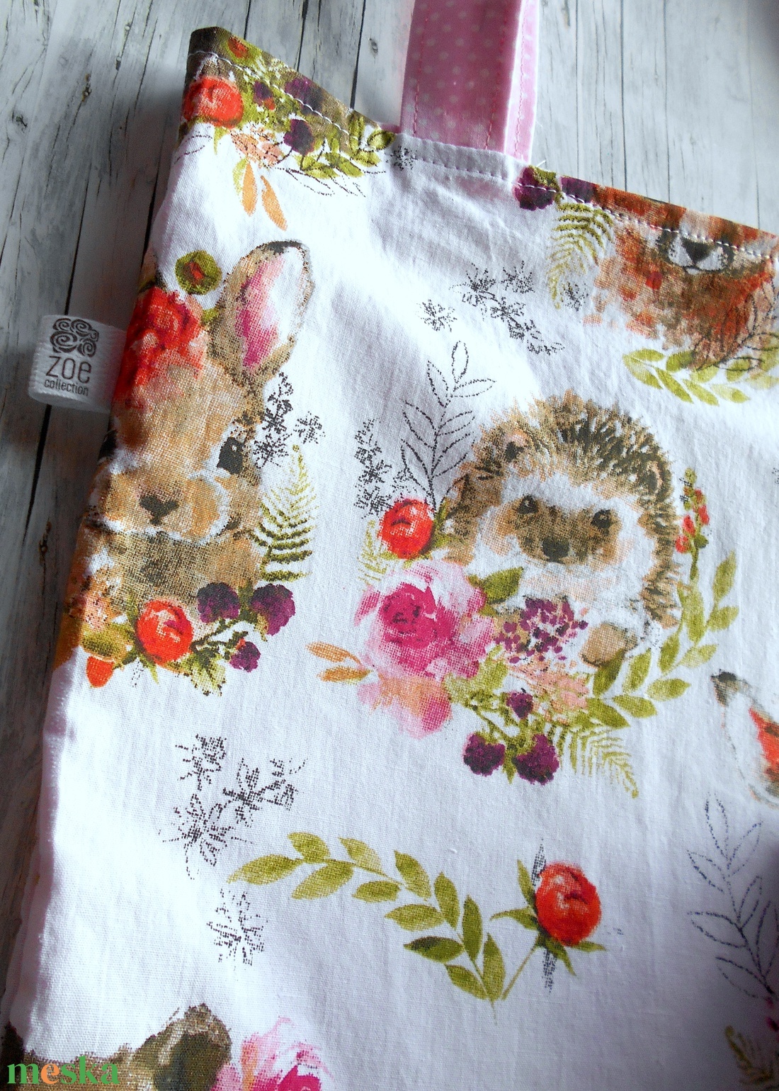 Cuki erdei állatok táska/szatyor  - táska & tok - bevásárlás & shopper táska - shopper, textiltáska, szatyor - Meska.hu
